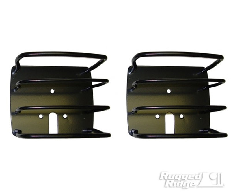 Rugged Ridge Euro Guard Kit,Tail Light,Black;76-06 Jeep CJ/Wrangler YJ/TJ 11226.01 Photo - Primary