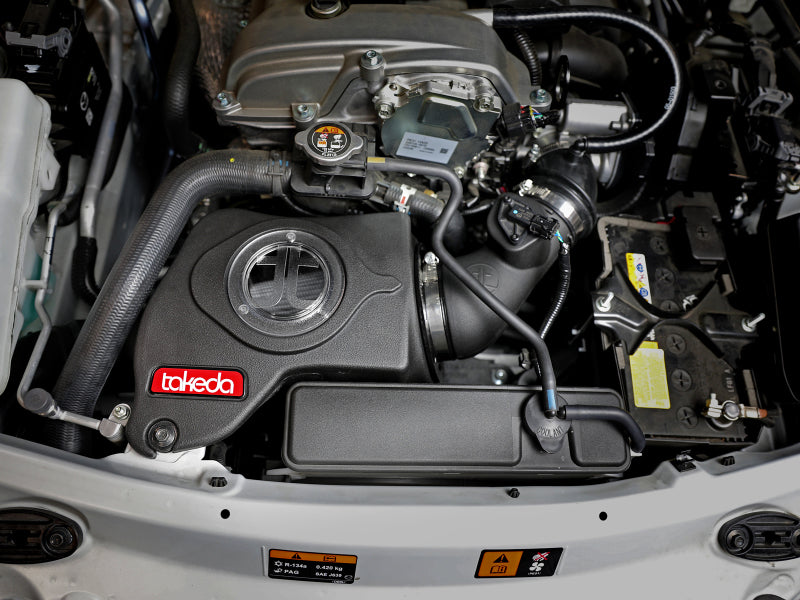 aFe Takeda Momentum Cold Air Intake System w/ Pro DRY S Media Mazda MX-5 Miata (ND) 16-19 L4-2.0L 56-70006D 56-70006D Photo - Mounted