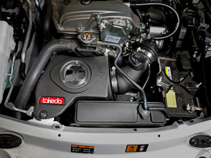 aFe Takeda Momentum Cold Air Intake System w/ Pro DRY S Media Mazda MX-5 Miata (ND) 16-19 L4-2.0L 56-70006D 56-70006D Photo - Mounted