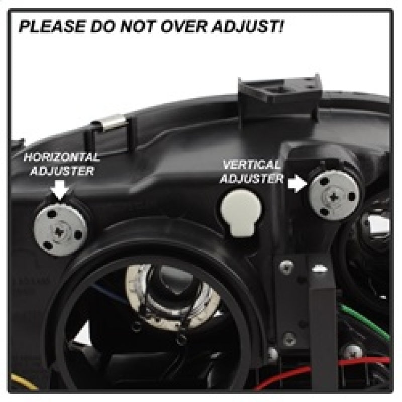 Spyder Audi A4 06-08 Projector Headlights Halogen Model Only - DRL Black PRO-YD-AA405-DRL-BK 5008572 5008572 Photo - Unmounted