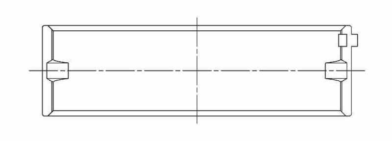ACL Chevy V8 4.8/5.3/5.7/6.0L Race Series .010 Oversized Main Bearing Set - CT-1 Coated 5M7298HC-01 5M7298HC-01 Technical Drawing