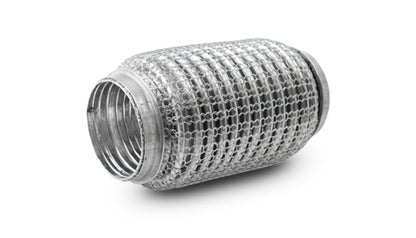 Vibrant SS Flex Coupling w/ Interlock Liner and Mesh Braid 2.25in Inlet/Outlet x 6in long 66706 66706 Photo - Primary