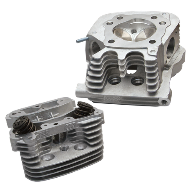 S&S Cycle 91-03 XL Super Stock Cylinder Head Kit For 3-1/2in and 3-5/8in Bore - Natural 90-1310