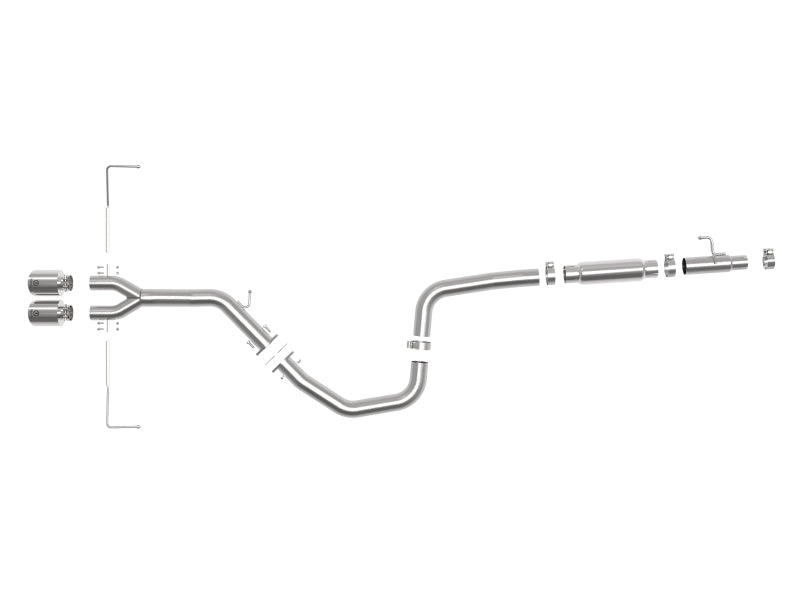 aFe Takeda Exhaust Cat-Back 19-20 Hyundai Veloster 304SS Polished Dual Tips Exhaust 49-37011-P 49-37011-P Photo - Close Up