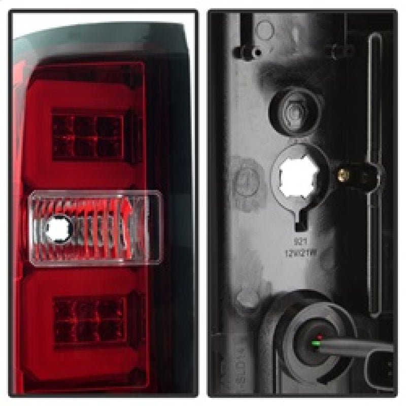 Spyder Chevy Silverado 2016-2017 Light Bar LED Tail Lights - Red Clear ALT-YD-CS16-LED-RC 5083753 5083753 Photo - Unmounted