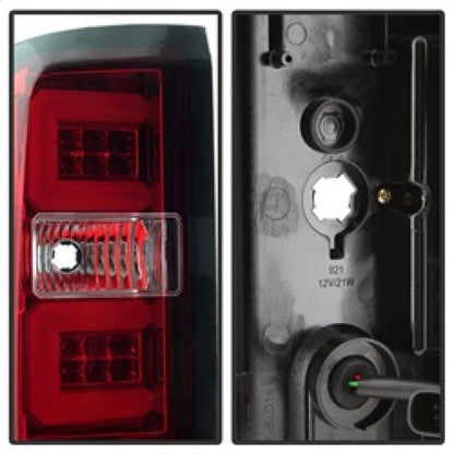 Spyder Chevy Silverado 2016-2017 Light Bar LED Tail Lights - Red Clear ALT-YD-CS16-LED-RC 5083753 5083753 Photo - Unmounted