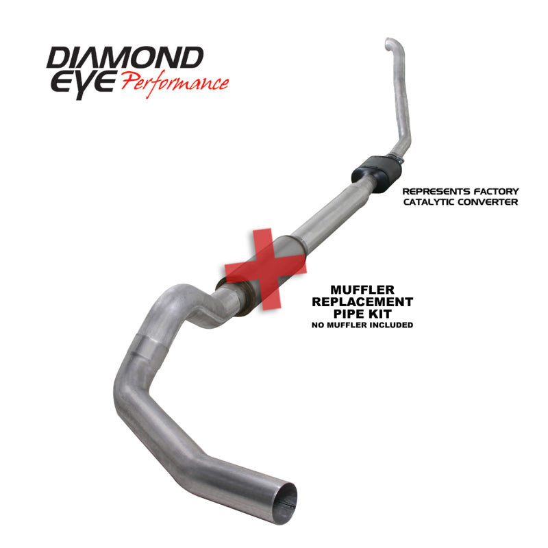 Diamond Eye Performance Diamond Eye KIT 5in TB MFLR RPLCMENT PIPE SGL ALUM 94-97 5 7 3L F250/F350 PWRSTROKE NFS W CARB STDS K5314A-RP K5314A-RP Photo - Primary