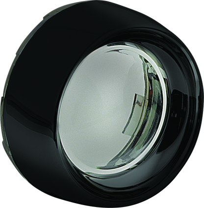 Kuryakyn Deep Dish Bezel For Bullet Turn Signals Smoke Lens Gloss Black 5480 5480 Photo - Primary