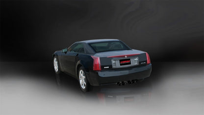 Corsa 04-08 Cadillac XLR 4.6L 25in Cat-Back Dual Rear w Twin 35in Black Pro-Series Tips 14156BLK 14156BLK Photo - Mounted