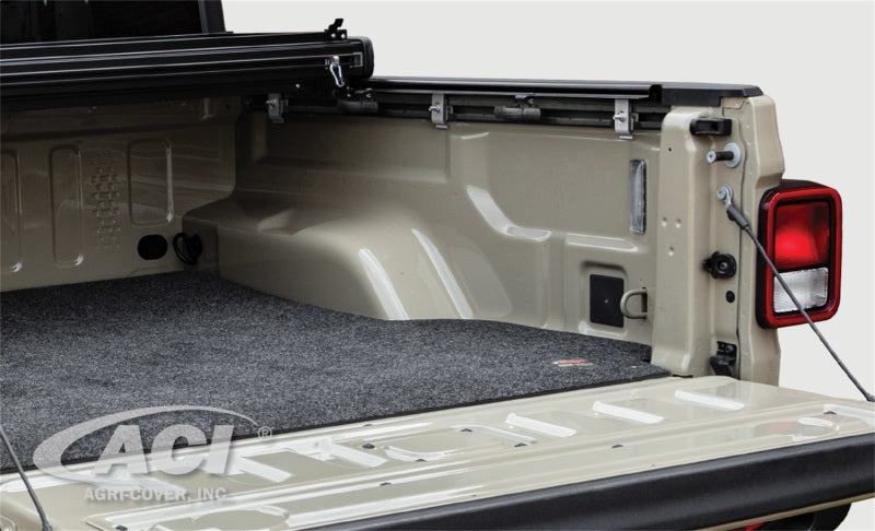 Access LOMAX Pro Series Tri-Fold Cover 2020 Jeep Gladiator 5ft (w/ Trail Rail) Box Diamond Plate B0070029 B0070029 Photo - Mounted