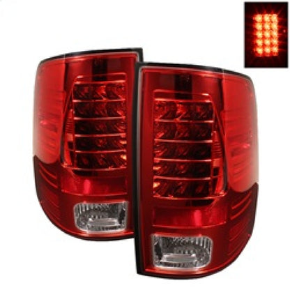 Spyder Dodge Ram 1500 09-14 LED Tail Lights Incandescen- Red Clear ALT-YD-DRAM09-LED-RC 5017567 5017567 Photo - Primary
