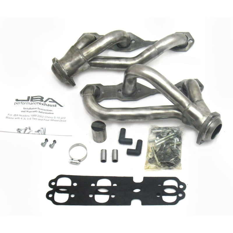 JBA 88-95 & 02-03 GM S-Truck 4.3L V6 4WD 1-1/2in Primary Raw 409SS Cat4Ward Header 1840S-3 1840S-3 Photo - Primary