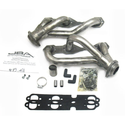 JBA 88-95 & 02-03 GM S-Truck 4.3L V6 4WD 1-1/2in Primary Raw 409SS Cat4Ward Header 1840S-3 1840S-3 Photo - Primary