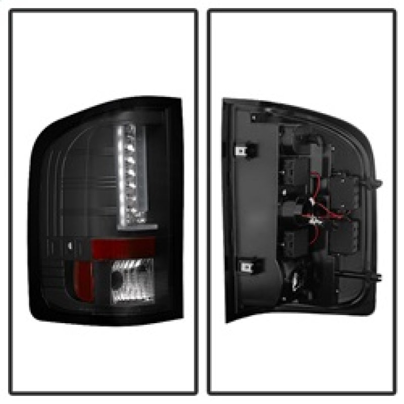 Spyder Chevy Silverado 07-13 Version 2 LED Tail Lights - Black ALT-YD-CS07V2-LED-BK 5081766 5081766 Photo - Unmounted