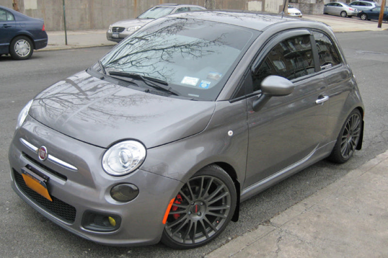 Rally Armor 12+ Fiat 500 (Pop/Sport/Lounge/Abarth) Black Mud Flap w/ Grey Logo MF25-UR-BLK/GRY User 2