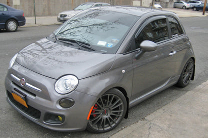 Rally Armor 12+ Fiat 500 (Pop/Sport/Lounge/Abarth) Black Mud Flap w/ Grey Logo MF25-UR-BLK/GRY User 2