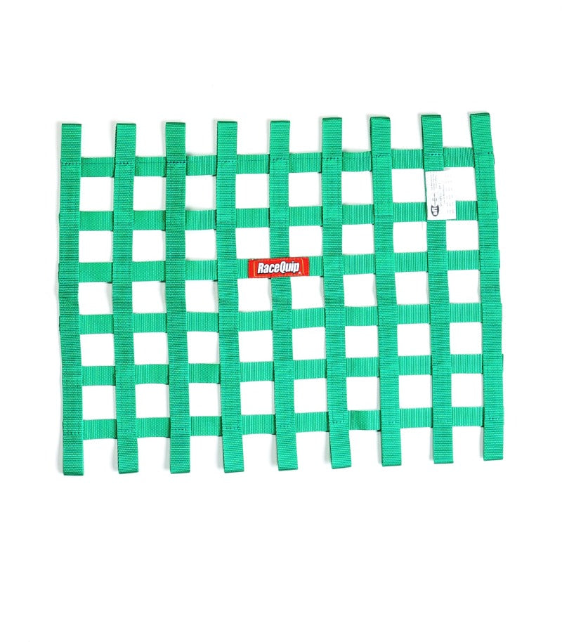 Racequip Ribbon Window Net; SFI Certified; Color: Green 725075 Photo - Primary