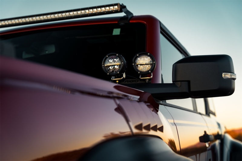Rigid Industries 360-Series 4in LED Off-Road Spot Beam - RGBW (Pair) 36402 36402 Photo - Mounted