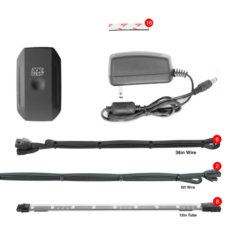 XKGLOW XK Glow Flex Strip Million Color XKCHROME App Controlled Home Indoor & Outdoor LED Light Kit 4x3ft XK-HOME-S-ADV XK-HOME-S-ADV User 1