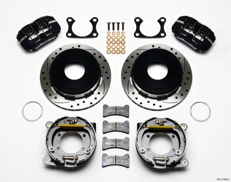 Wilwood Dynapro Low-Profile 11.00in P-Brake Kit Drilled Big Ford 2.36in Offset Currie 140-11388-D 140-11388-D Photo - Primary