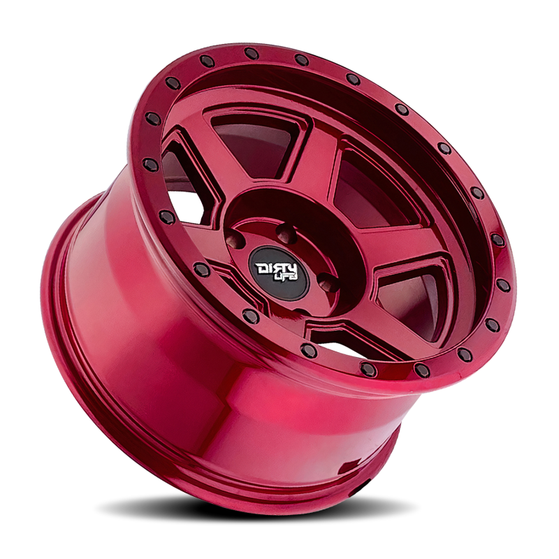Dirty Life 9315 Compound 17x9 / 6x139.7 BP / -12mm Offset / 106mm Hub Crimson Candy Red Wheel 9315-7983R12 9315-7983R12 Photo - Primary