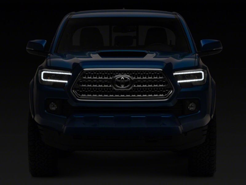 Raxiom 16-23 Toyota Tacoma w/ Factory Halogen DRL LED Headlights- Blk Housing (Clear Lens) TT8291 TT8291 Photo - Close Up