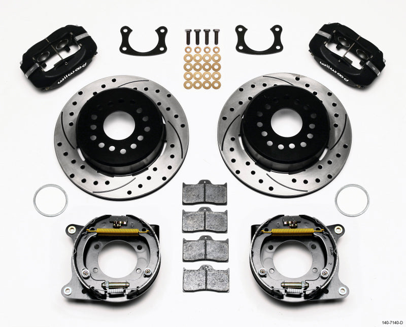 Wilwood FDL P/S Park Brake Kit, Drilled, New Big Ford 2.50" Offset 140-7140-D Photo - Primary