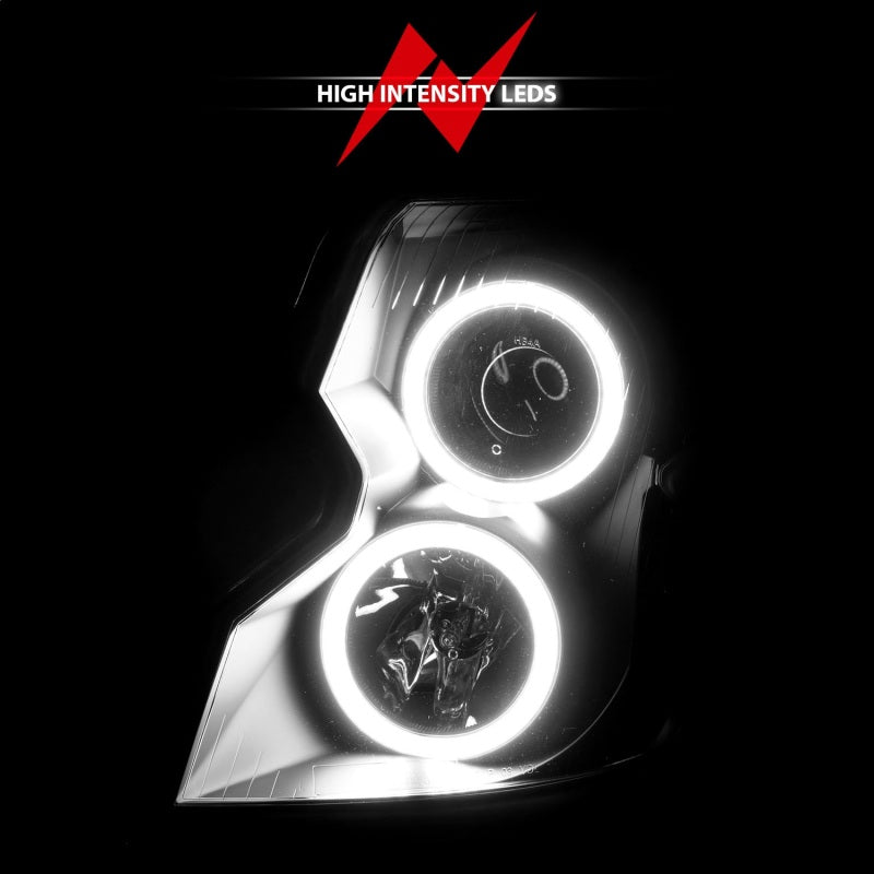 Anzo 2003-2007 Cadillac Cts Projector Headlights w/ Halo Black (CCFL) 121417 Photo - Unmounted