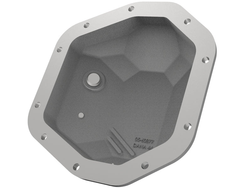 aFe 97-18 Jeep Wrangler TJ/JK Dana 44 Street Series Differential Cover w/ Machined Fins - Raw 46-71110A 46-71110A Photo - Unmounted