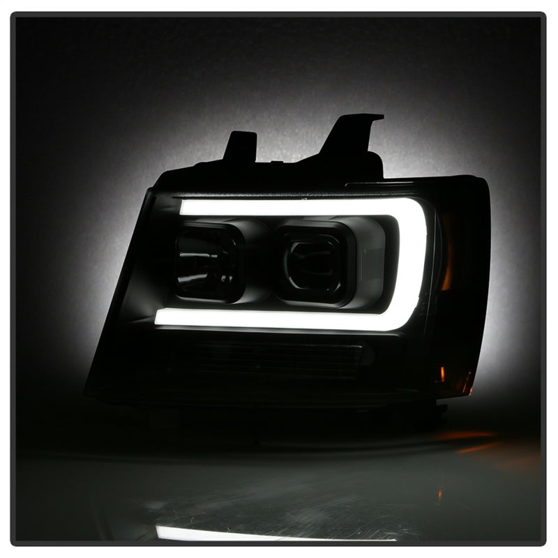 Spyder 07-14 Chevy Suburban/1500/2500/Tahoe V2 Projector Headlights All Blk PRO-YD-CSUB07V2-DRL-BKV2 5085986 5085986 Photo - Unmounted