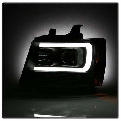 Spyder 07-14 Chevy Suburban/1500/2500/Tahoe V2 Projector Headlights All Blk PRO-YD-CSUB07V2-DRL-BKV2 5085986 5085986 Photo - Unmounted