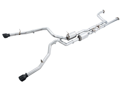 AWE Tuning 2021 RAM 1500 TRX 0FG Cat-Back Exhaust - Diamond Black Tips 3015-33005 3015-33005 Photo - Primary
