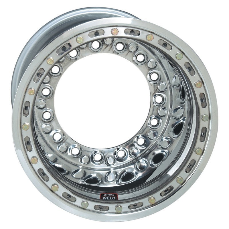 Weld Wide 5 XL Direct MT 15x13 / 5x10.25 BP / 3in. BS Polished Assembly - Mod Beadlock w/6-Dzus Cvr 559-5353M-6 559-5353M-6 User 1