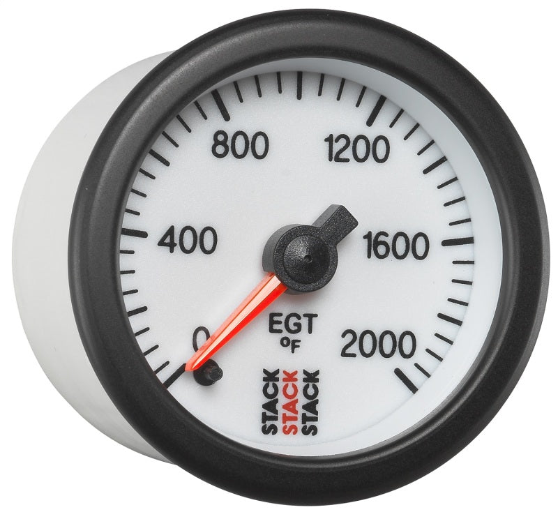 Autometer Stack 52mm 0-2000 Deg F Pro Stepper Motor Exhaust Gas Temp Gauge - White ST3364 ST3364 User 5