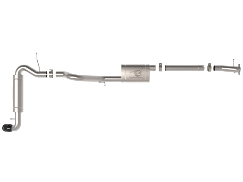 aFe Apollo GT 3in 409 SS Cat-Back Exhaust 2021 Ford Bronco L4-2.3L (t)/V6-2.7L (tt) w/ Black Tip 49-43136-B 49-43136-B Photo - Unmounted