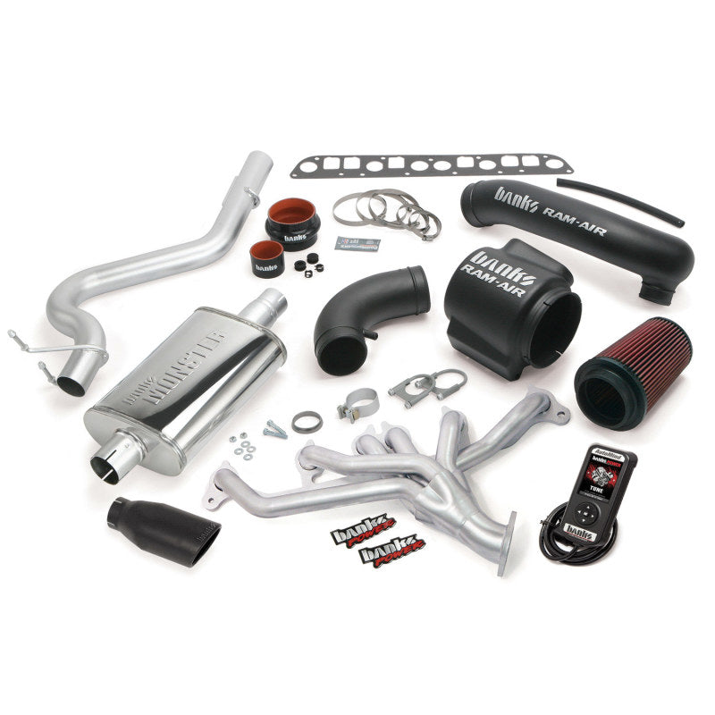 Banks Power 98-99 Jeep 4.0L Wrangler PowerPack System - SS Single Exhaust w/ Black Tip 51331-B 51331-B Photo - Primary
