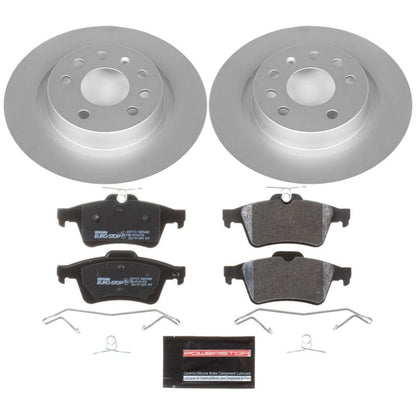 PowerStop Power Stop 03-11 Saab 9-3 Rear Euro-Stop Brake Kit ESK981 ESK981 Photo - Primary