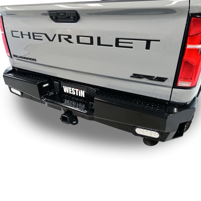 Westin 19-20 Chevy Silverado 1500 HDX Bandit Rear Bumper - Black 58-341185 58-341185 Photo - lifestyle view