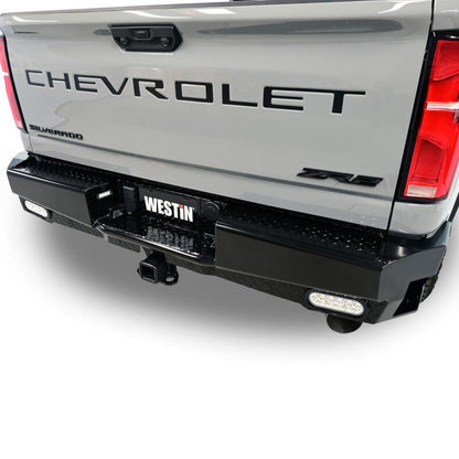 Westin 19-20 Chevy Silverado 1500 HDX Bandit Rear Bumper - Black 58-341185 58-341185 Photo - lifestyle view
