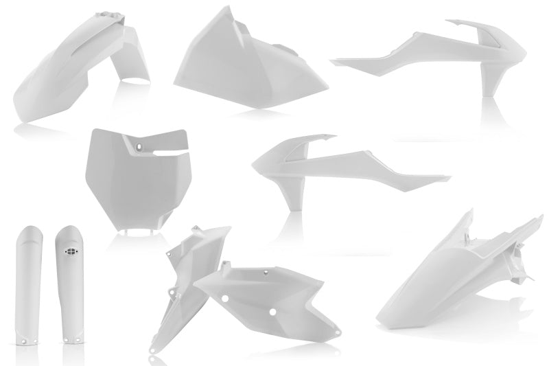 Acerbis 16-18 KTM 125-450 SX/ SX-F/ XC-F /XC Full Plastic Kit - White 2421060002 2421060002 Photo - Primary