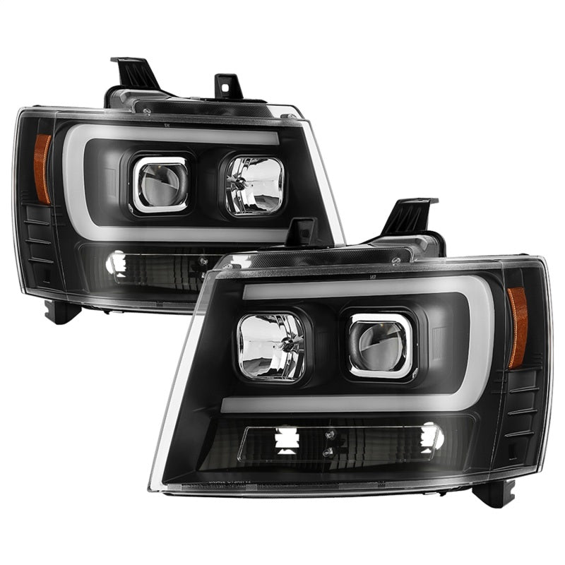 Spyder 07-14 Chevy Suburban/1500/2500/Tahoe V2 Projector Headlights All Blk PRO-YD-CSUB07V2-DRL-BKV2 5085986 5085986 Photo - Primary