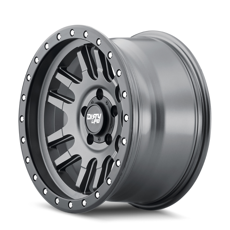 Dirty Life 9309 Canyon Pro 17x9/5x127 BP/-12mm Offset/71.5mm Hub Satin Graphite Wheel - Beadlock 9309-7973MGT12 9309-7973MGT12 Photo - Primary