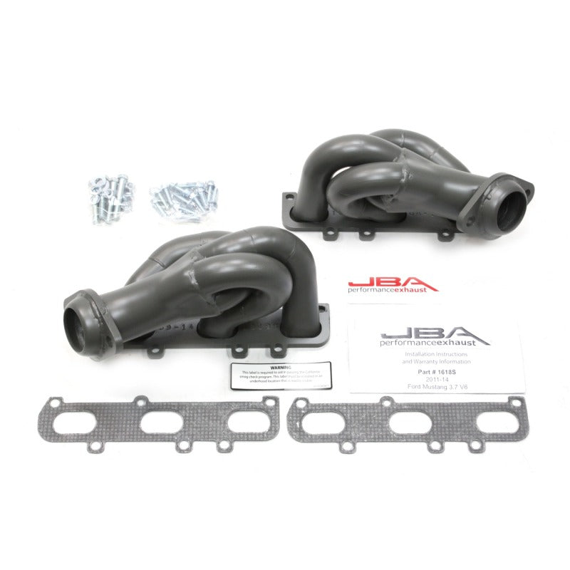 JBA 11-17 Ford Mustang 3.7L V6 1-5/8in Primary Ti Ctd Cat4Ward Header 1618SJT 1618SJT Photo - Primary
