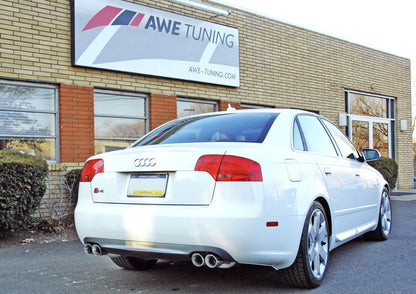 AWE Tuning Audi B7 S4 Touring Edition Exhaust - Polished Silver Tips 3015-42014 3015-42014 Photo - Mounted