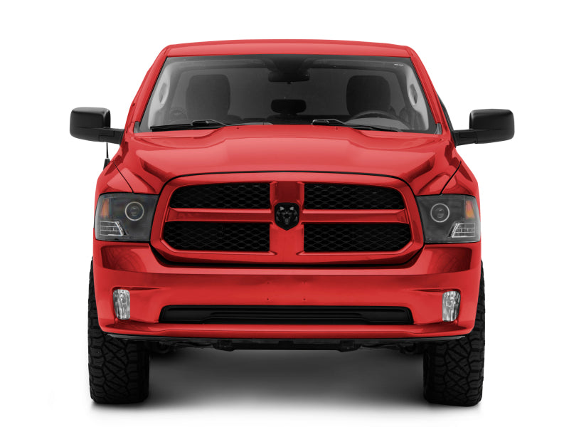 Raxiom 09-18 RAM 1500 Super White LED Halo Projector Headlights- Black Housing (Clear Lens) R110150 R110150 Photo - Close Up