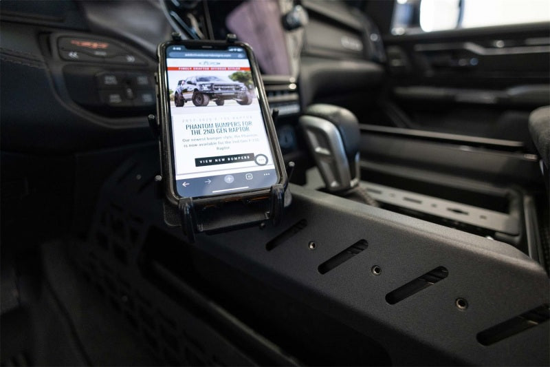 Addictive Desert Designs 2021+ RAM 1500 TRX Center Console Molle Panels & Digital Device Bridge AC6202201NA AC6202201NA Photo - Mounted