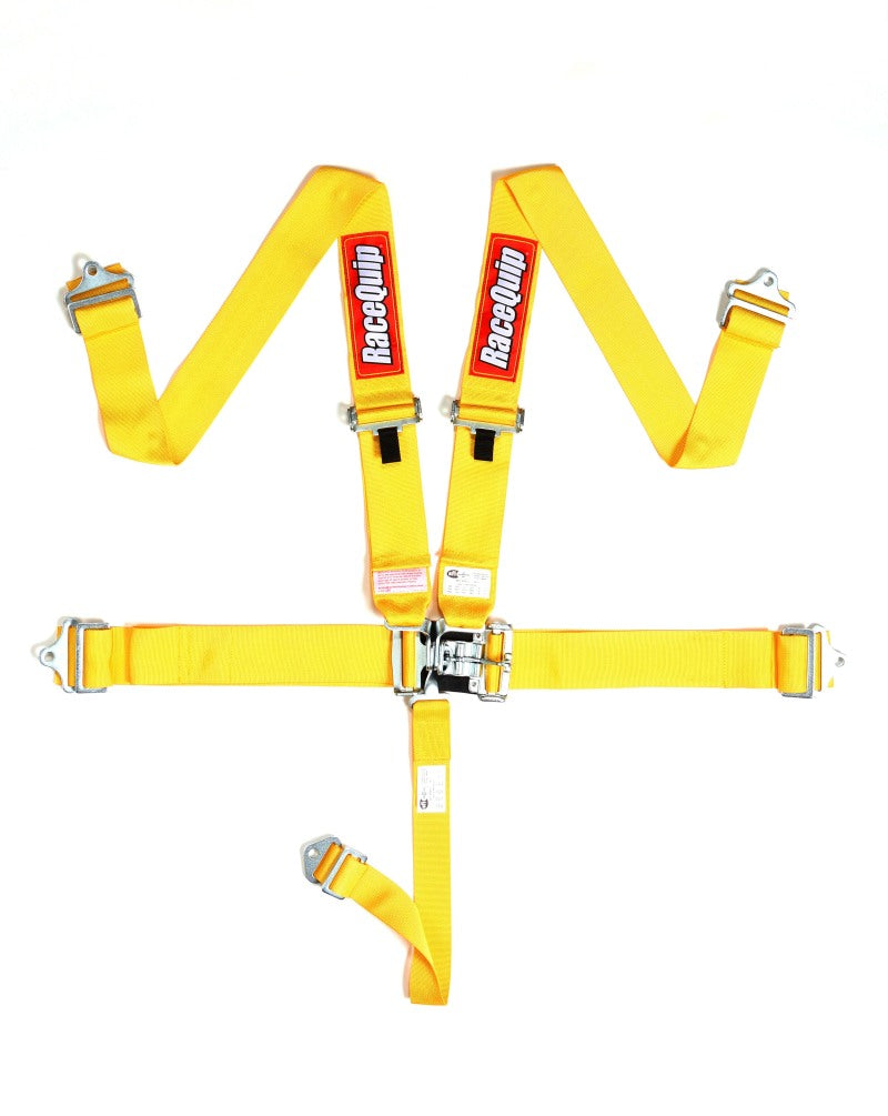 Racequip 5-Point Latch And Link SFI 16.1 Harness Set - Yellow 711031 Photo - Primary