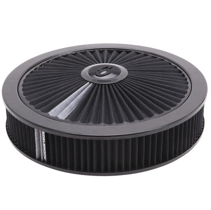 Edelbrock Air Cleaner, Pro-Flo High-Flow Series, Round, Filtered Top, Black Clot 43662 Photo - Primary