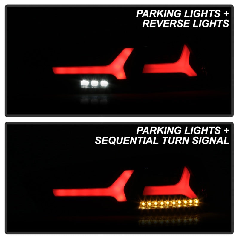 Spyder Mitsubishi Lancer/Evolution X 08-14 V2 LED Tail Lights - Black Smoke ALT-YD-ML08V2-SEQ-BSM 5088147 5088147 Photo - Unmounted