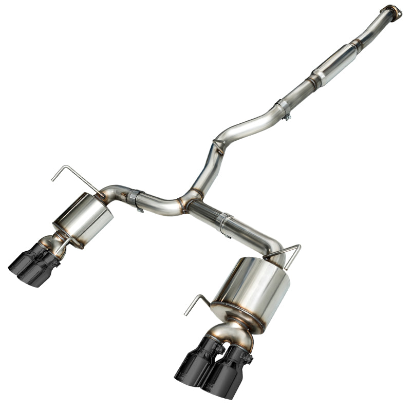AWE Tuning 2015+ Subaru WRX VA Sedan Touring Edition Exhaust - Diamond Black Tips (102mm) 3015-43102 3015-43102 Photo - Primary
